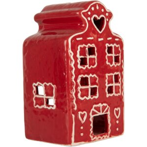 Clayre & Eef Świecznik Domek 8x7x13 cm