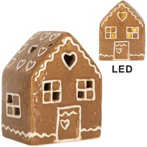 Clayre & Eef Domek z LED 8x6x10 cm - Dekoracja
