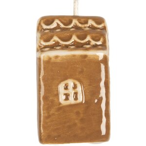Clayre & Eef Dekoracja Wisząca Domek 4x4x6 cm...