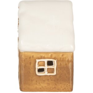 Clayre & Eef Dekoracja Dom z LED 8x6x11 cm