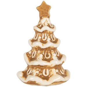 Clayre & Eef Dekoracja Świąteczna Choinka 6x5x9 cm