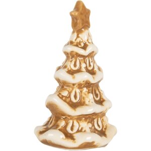Clayre & Eef Dekoracja Świąteczna Choinka 6x5x9 cm