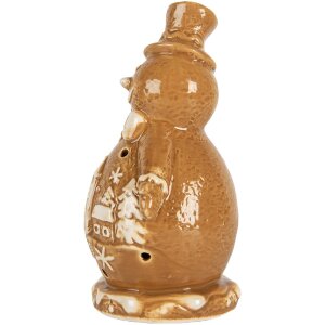 Clayre & Eef 6CE2348 Dekoracja Śnieżek 11x8x16 cm