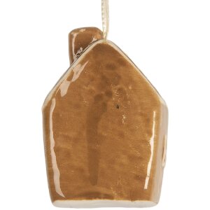 Clayre & Eef 6CE2357 Dekoracja Zawieszka Domek 4x4x6 cm