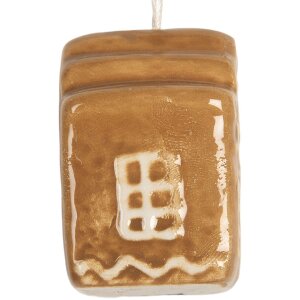 Clayre & Eef Zawieszka Dom 4x4x5 cm