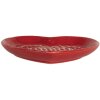 Clayre & Eef 6CE2359 Mały Talerz 17x17x3 cm Czerwono-Biały