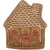 Clayre & Eef Mały Talerz 20x18x3 cm Brązowo-Biały