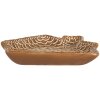 Clayre & Eef Mały Talerz 20x18x3 cm Brązowo-Biały