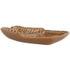 Clayre & Eef Mały Talerz 20x18x3 cm Brązowo-Biały