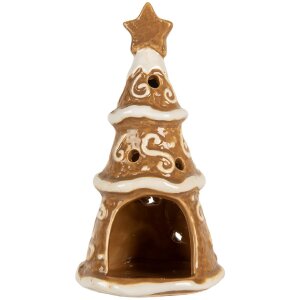 Clayre & Eef 6CE2361 Świecznik tealight Choinka Ø 8x15 cm