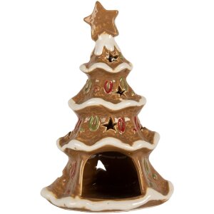 Clayre & Eef 6CE2362 Świecznik tealight Choinka 11x8x17 cm
