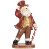 Clayre & Eef 6PR5755 Dekoracja Święty Mikołaj 12x9x21 cm
