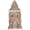 Clayre & Eef Dom z LED 17x15x35 cm Brązowo-Biały