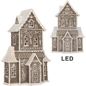 Clayre & Eef Dom z LED 23x11x33 cm - Dekoracja...