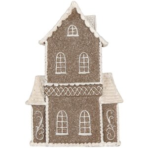 Clayre & Eef Dom z LED 23x11x33 cm - Dekoracja świąteczna