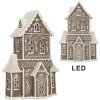Clayre & Eef Dom z LED 23x11x33 cm - Dekoracja świąteczna