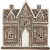Clayre & Eef Domek z LED Brązowo-Biały 26x10x25 cm