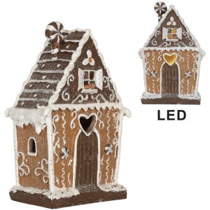Clayre & Eef 6PR5822 Dom z LED 14x9x21 cm