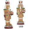 Clayre & Eef 6PR5829 Dekoracja Dziadek do orzechów z LED 13x10x31 cm