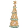 Clayre & Eef Dekoracja Choinkowa 9x25 cm Brązowo-Zielona