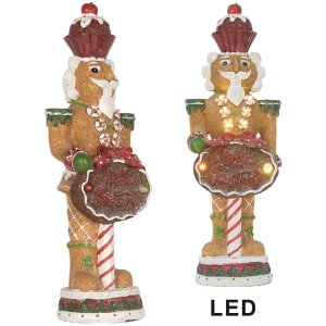Clayre & Eef Łamacz Orzechów LED 12x10x35 cm