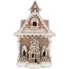 Clayre & Eef Dom z LED 16x15x25 cm - Dekoracja Świąteczna