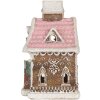 Clayre & Eef Dom z LED 16x15x25 cm - Dekoracja Świąteczna