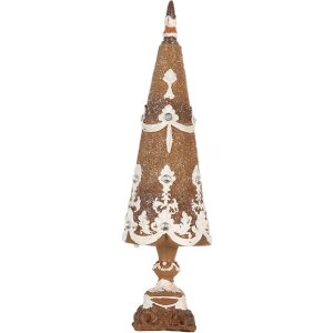 Clayre & Eef Choinka Dekoracyjna Ø 9x31 cm Rustykalna