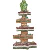 Clayre & Eef Drzewko Świąteczne LED 15x15x29 cm Brązowo-Czerwone