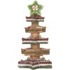 Clayre & Eef Drzewko Świąteczne LED 15x15x29 cm Brązowo-Czerwone