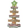 Clayre & Eef Drzewko Świąteczne LED 15x15x29 cm Brązowo-Czerwone
