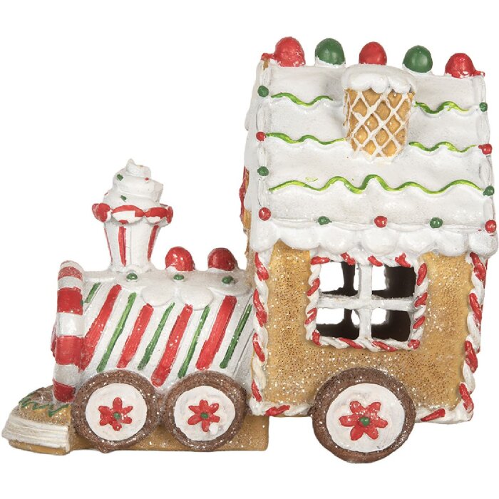 Clayre & Eef Lokomotywa LED 21x12x17 cm – Świąteczna Dekoracja