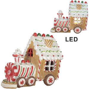 Clayre & Eef Lokomotywa LED 21x12x17 cm – Świąteczna Dekoracja