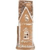 Clayre & Eef Dom z LED 21x8x20 cm Brązowo-Biały