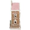 Clayre & Eef 6PR5842 Domek Dekoracyjny z LED 9x7x18 cm Brązowo-Różowy
