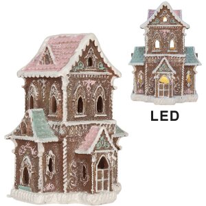 Clayre & Eef 6PR5844 Dom z LED 15x12x20 cm