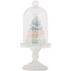 Clayre & Eef 6PR5847 Szklana dzwonka z dekoracją 13x27 cm