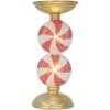 Clayre & Eef Świecznik LED Złoty 10x23 cm