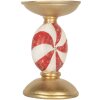 Clayre & Eef Świecznik LED Złoto-Biały 10x16 cm