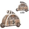 Clayre & Eef Dom z LED 21x11x16 cm – Dekoracja Świąteczna