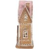 Clayre & Eef Dom Dekoracyjny z LED 21x8x20 cm Brązowo-Różowy