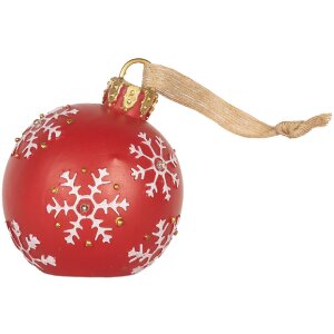 Clayre & Eef 6PR5858 Zawieszka Bombka LED 12x14 cm