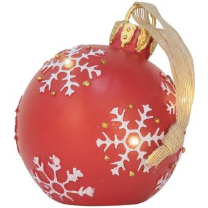 Clayre & Eef 6PR5858 Zawieszka Bombka LED 12x14 cm
