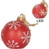 Clayre & Eef 6PR5858 Zawieszka Bombka LED 12x14 cm