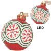 Clayre & Eef 6PR5859 Bombka Choinkowa z LED Ø 12x14 cm