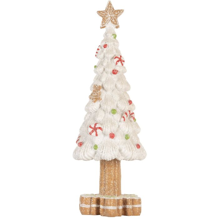 Clayre & Eef 6PR5860 Dekoracja Świąteczna Choinka 12x33 cm