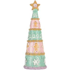 Clayre & Eef Dekoracja Świąteczna Choinka 9x25 cm