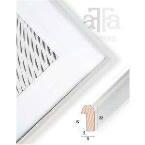 FramesFactory 5903351577472 Ramka Finger biała 15x21 cm z pleksi