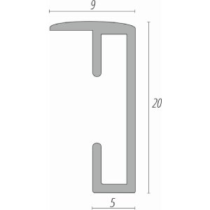 FramesFactory Aluminiowa Ramka 59,4x84,1 cm Czarna