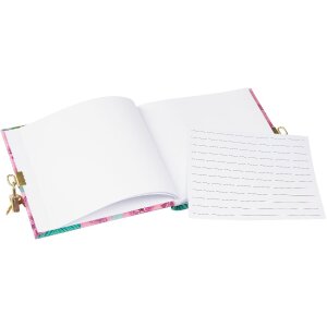 Goldbuch Dziennik Tropikalne Liście różowy 16x16 cm